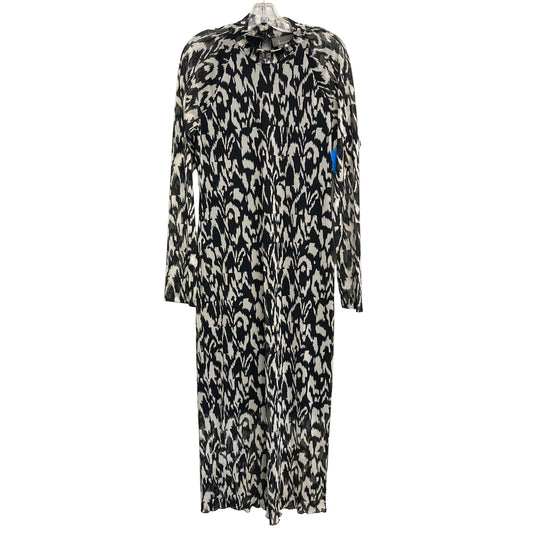 Dress Party Long By Anthropologie In Black & White, Size:L