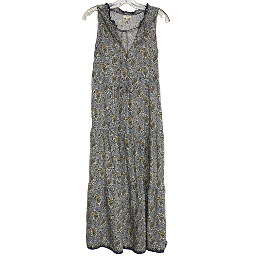 Dress Casual Maxi By Max Studio In Blue & Green, Size:Xs