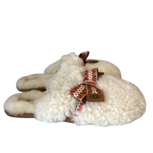 Slippers Designer By Ugg In Beige, Size:10
