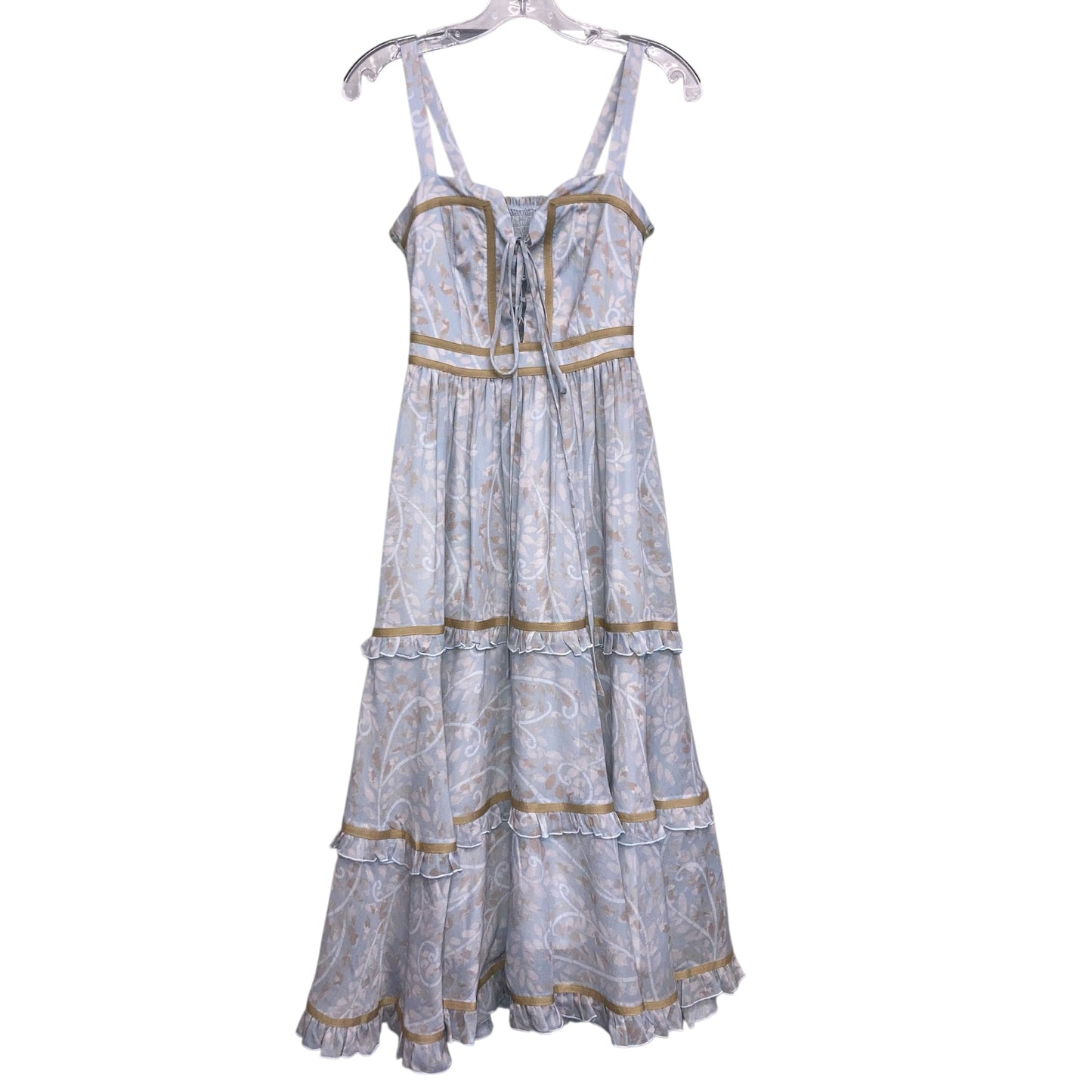 Dress Casual Midi By Kleid In Grey & Tan, Size:S