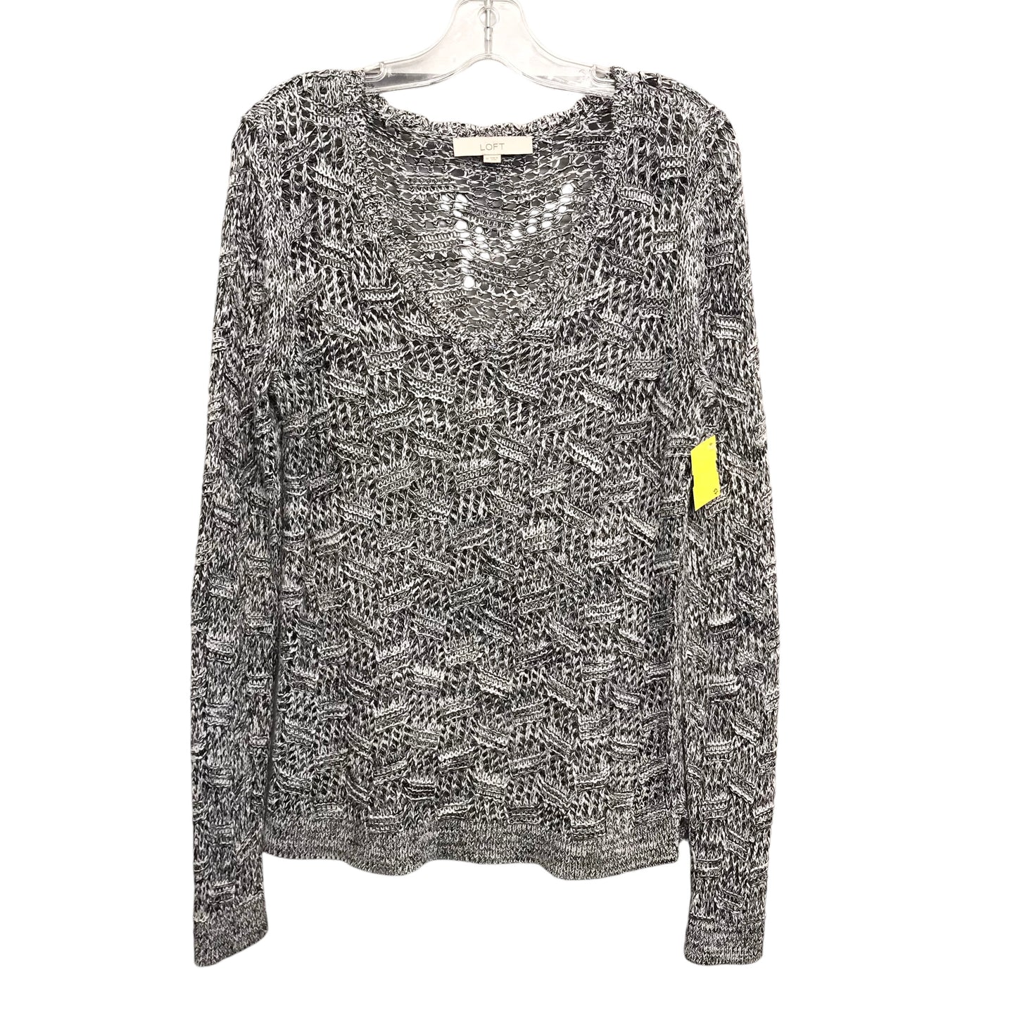 Sweater By Loft In Black & White, Size:M