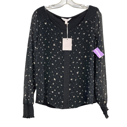 Top Ls By Lc Lauren Conrad In Black & Grey, Size:S
