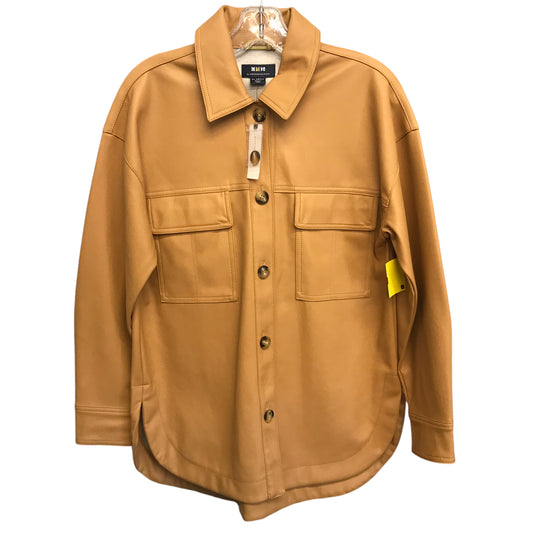 Jacket Shirt By Maeve In Tan, Size:Xxs