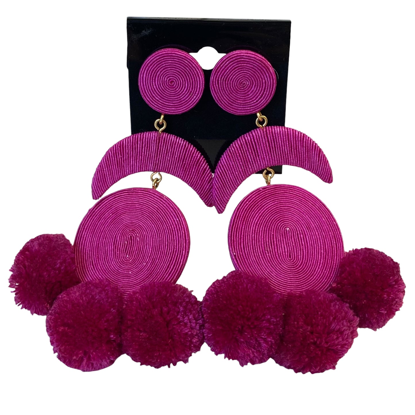 Earrings Statement By Cme In Pink