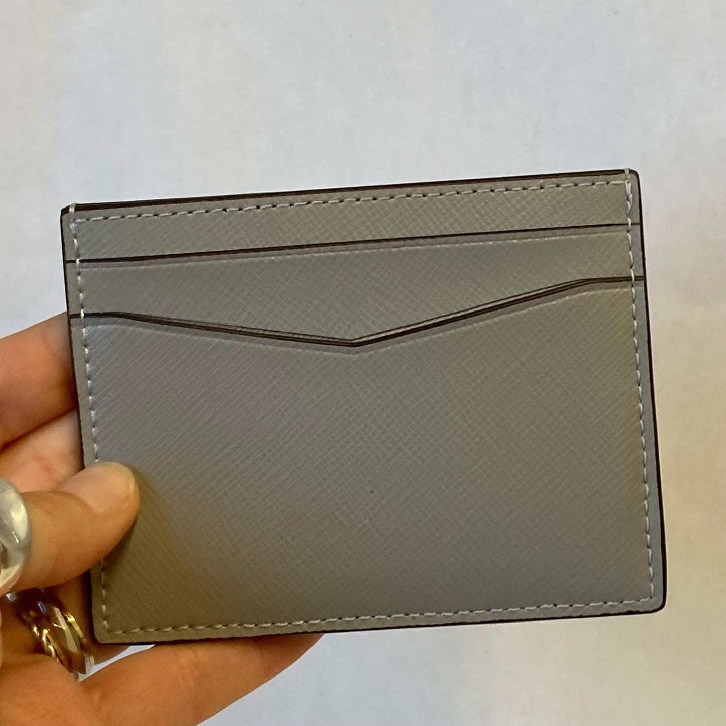 Id/Card Holder Designer By Kate Spade In Grey