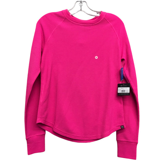 Athletic Top Ls Crewneck By Eddie Bauer In Pink, Size:S