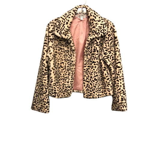 Jacket Faux Fur & Sherpa By Wild Honey In Animal Print, Size:M