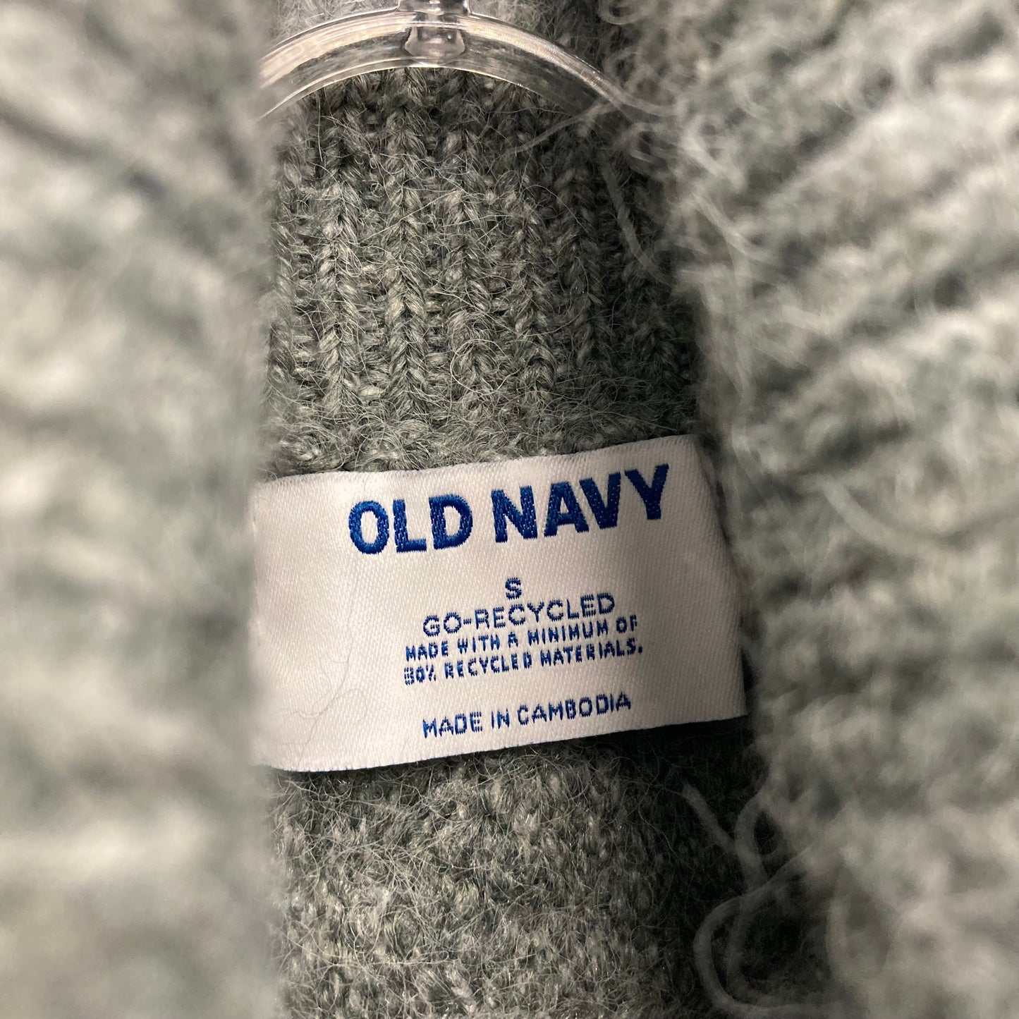 Vest Sweater By Old Navy In Grey, Size:S
