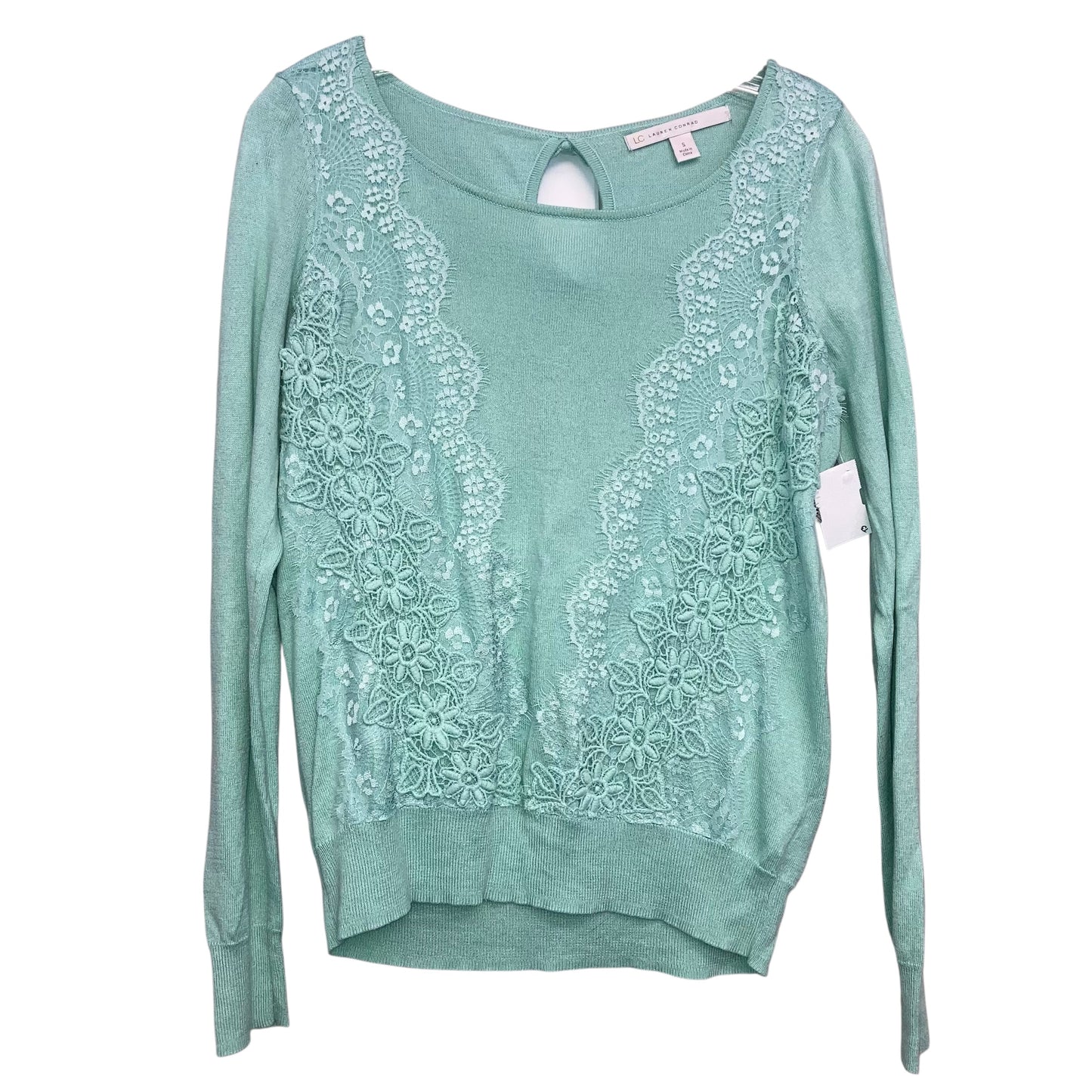 Sweater By Lc Lauren Conrad In Green, Size:S