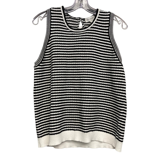 Vest Sweater By Free Assembly In Blue & White, Size:Xl