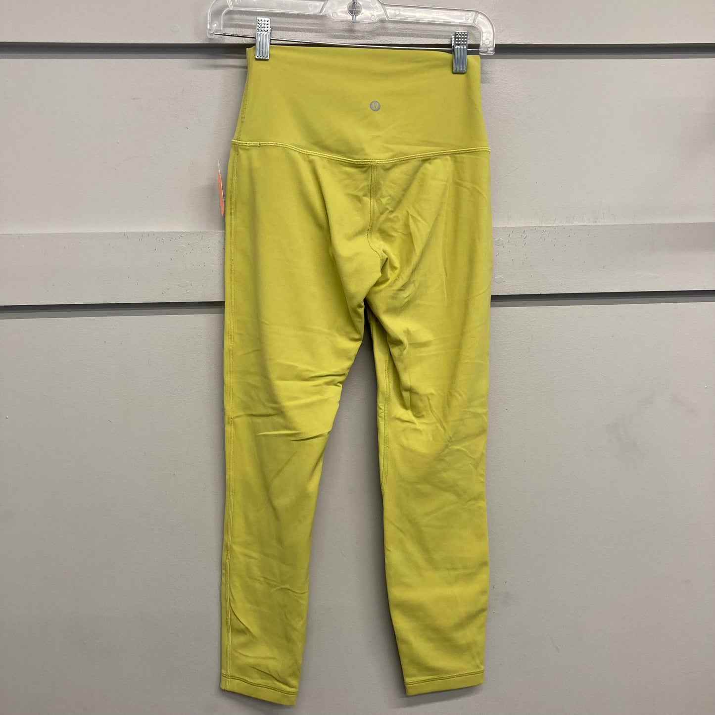 Athletic Leggings By Lululemon In Chartreuse, Size:S
