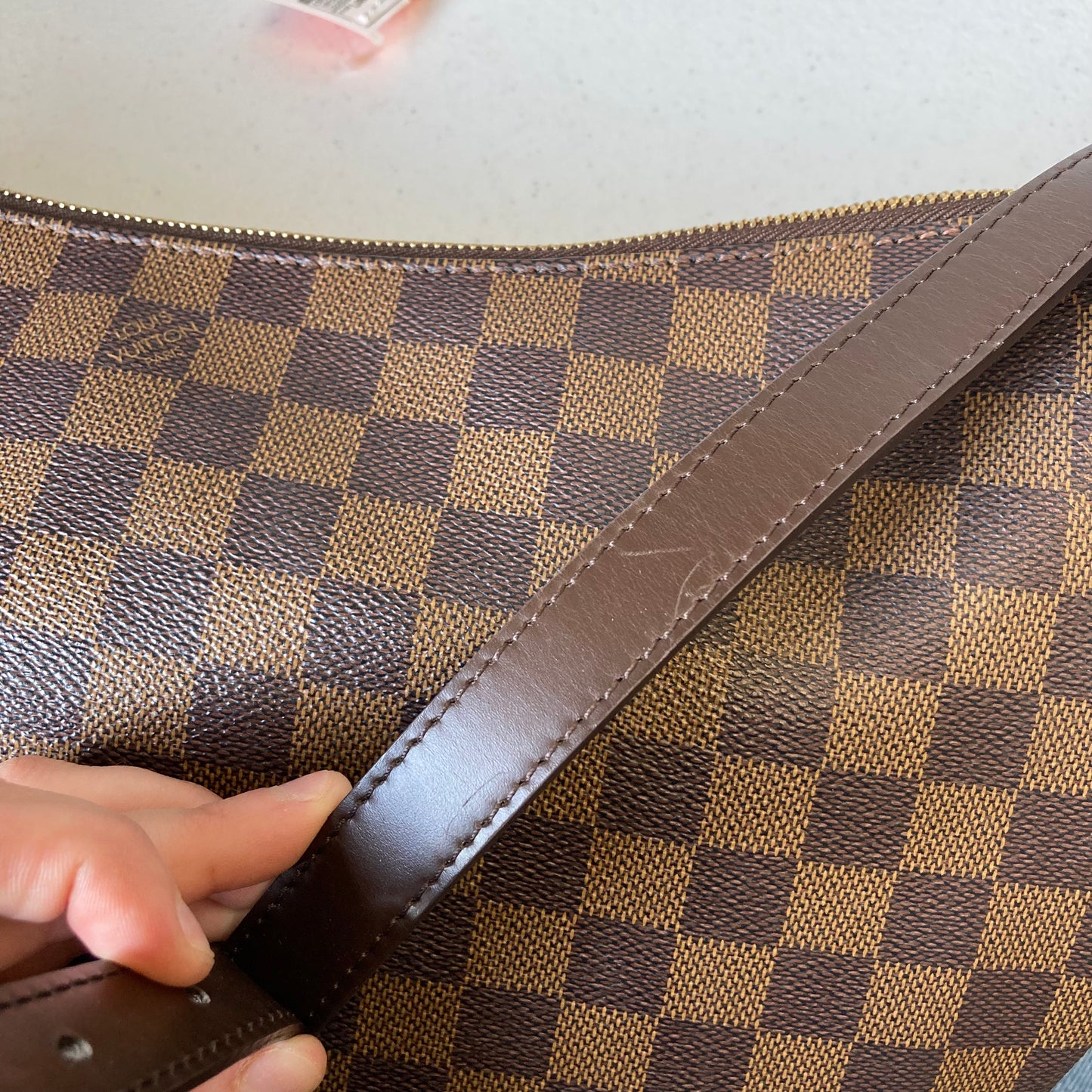 Crossbody Luxury Designer By Louis Vuitton In Brown, Size:Large