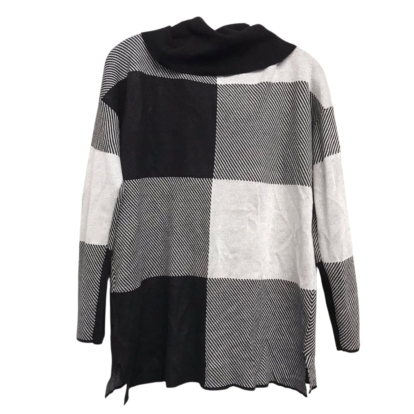 Sweater By Calvin Klein In Black & White, Size:M