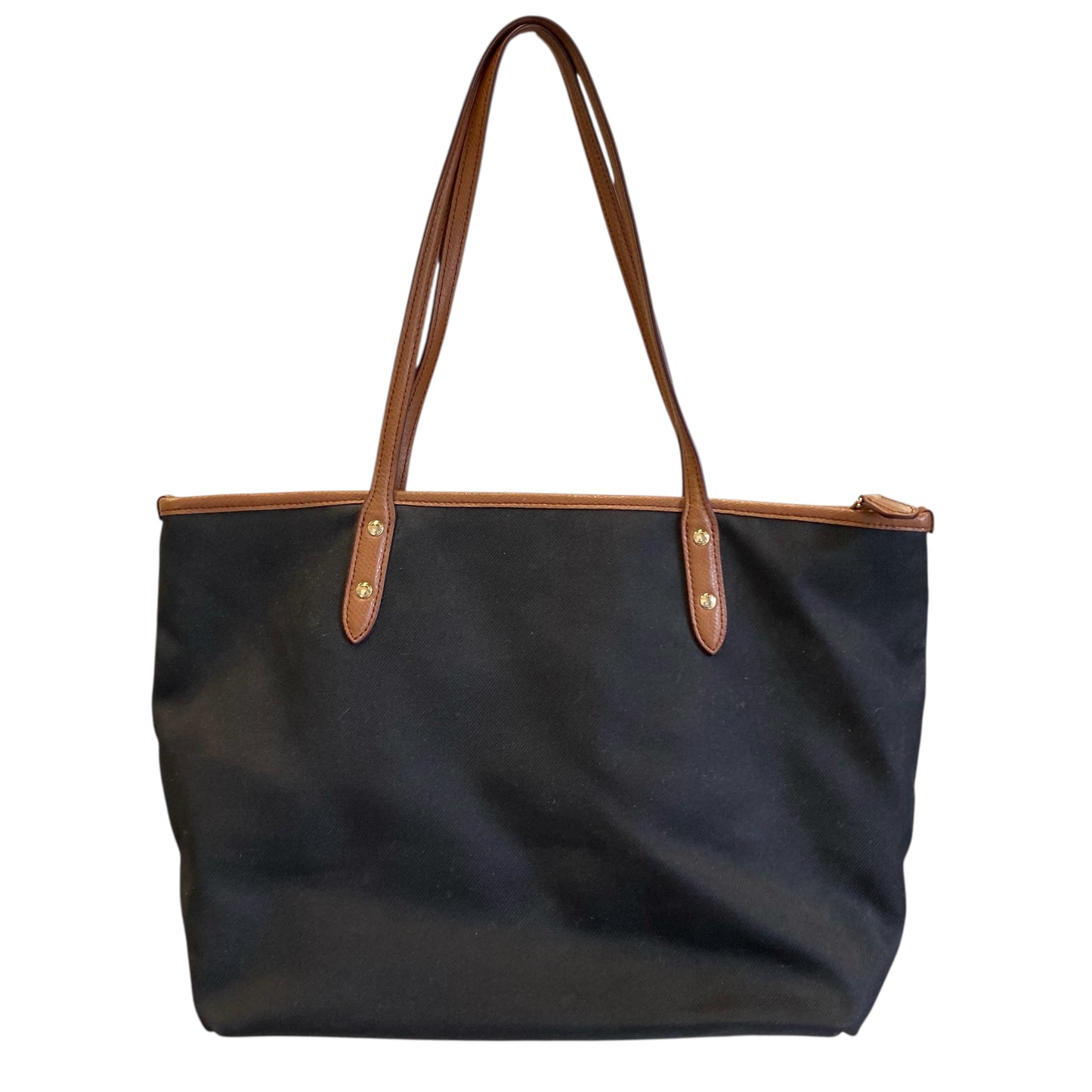 Handbag Designer By Coach In Black, Size:Large