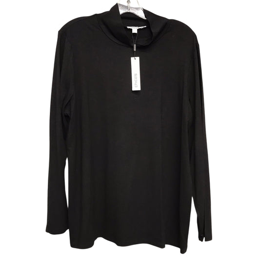 Top Ls Basic By Chicos In Black, Size:Xl