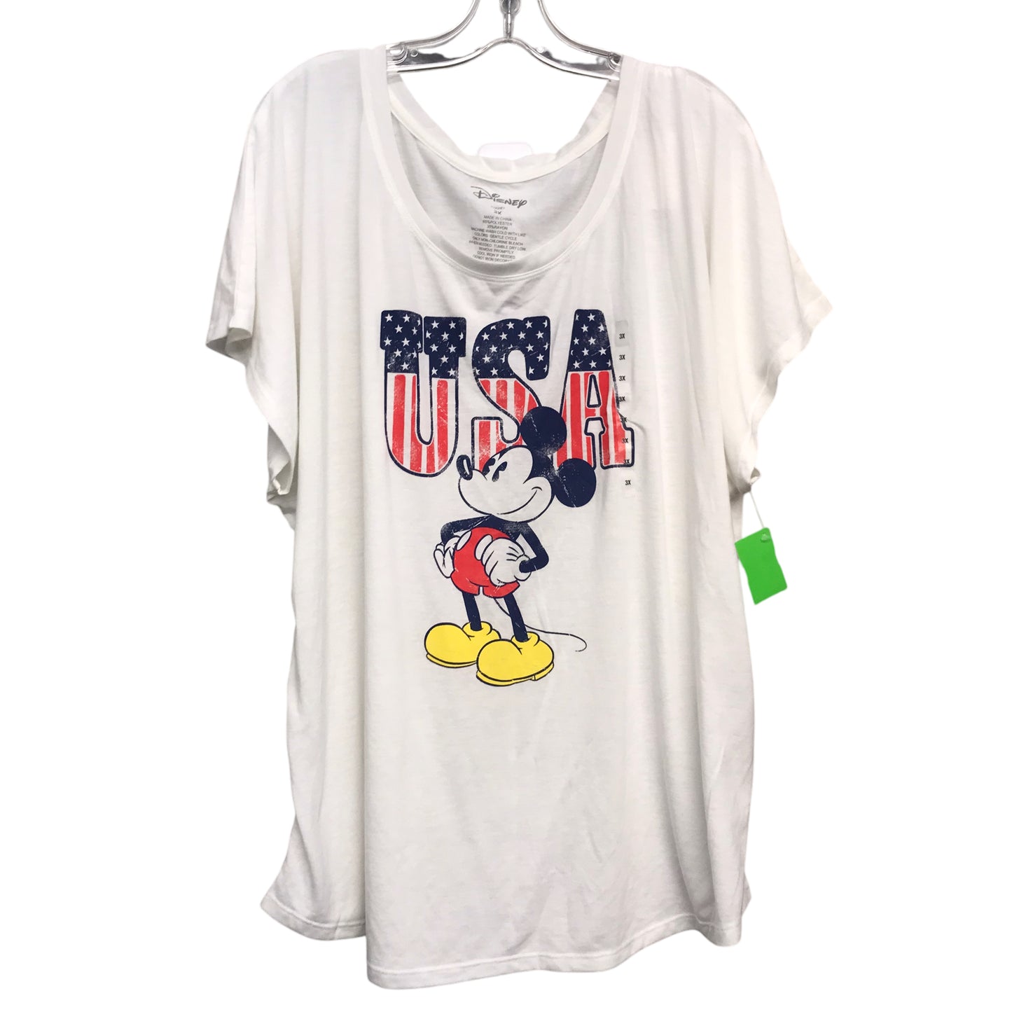 Top Ss By Disney Store In White, Size:3X