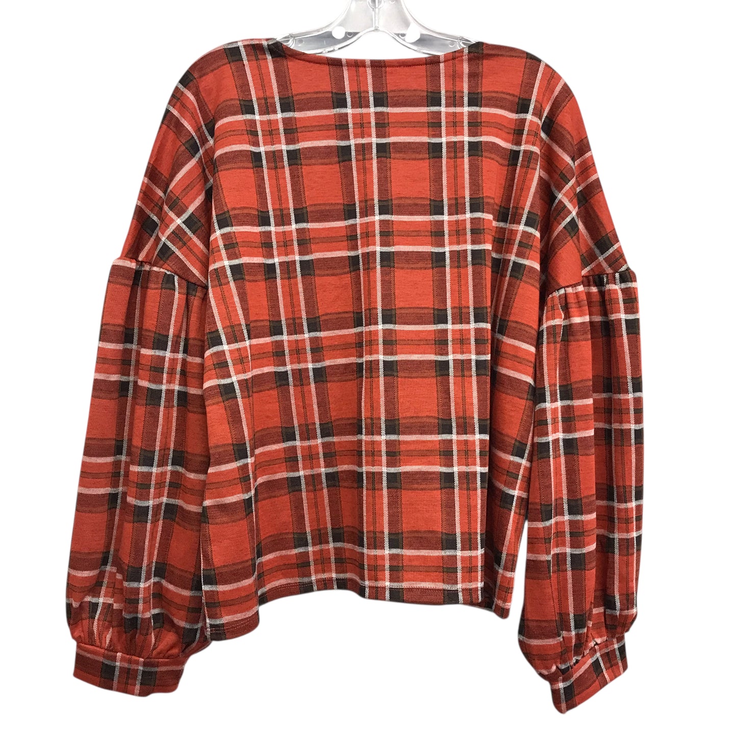 Top Ls By Versona In Plaid Pattern, Size:L