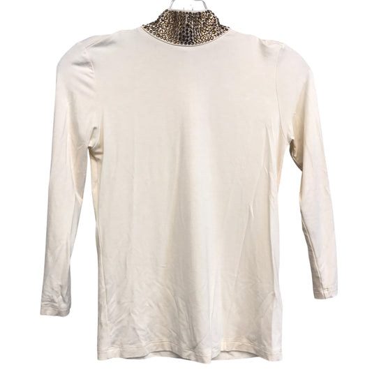 Top 3/4 Sleeve By L Agence In Cream, Size:Xs