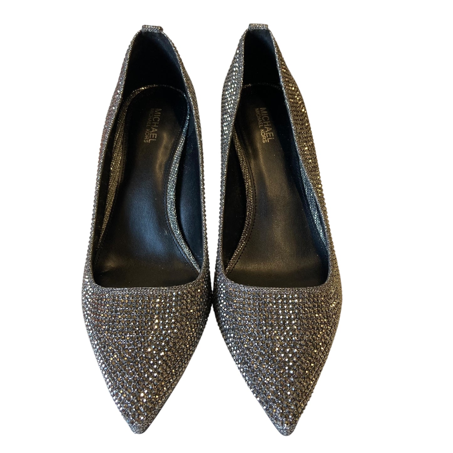 Shoes Heels Stiletto By Michael By Michael Kors In Silver, Size:10