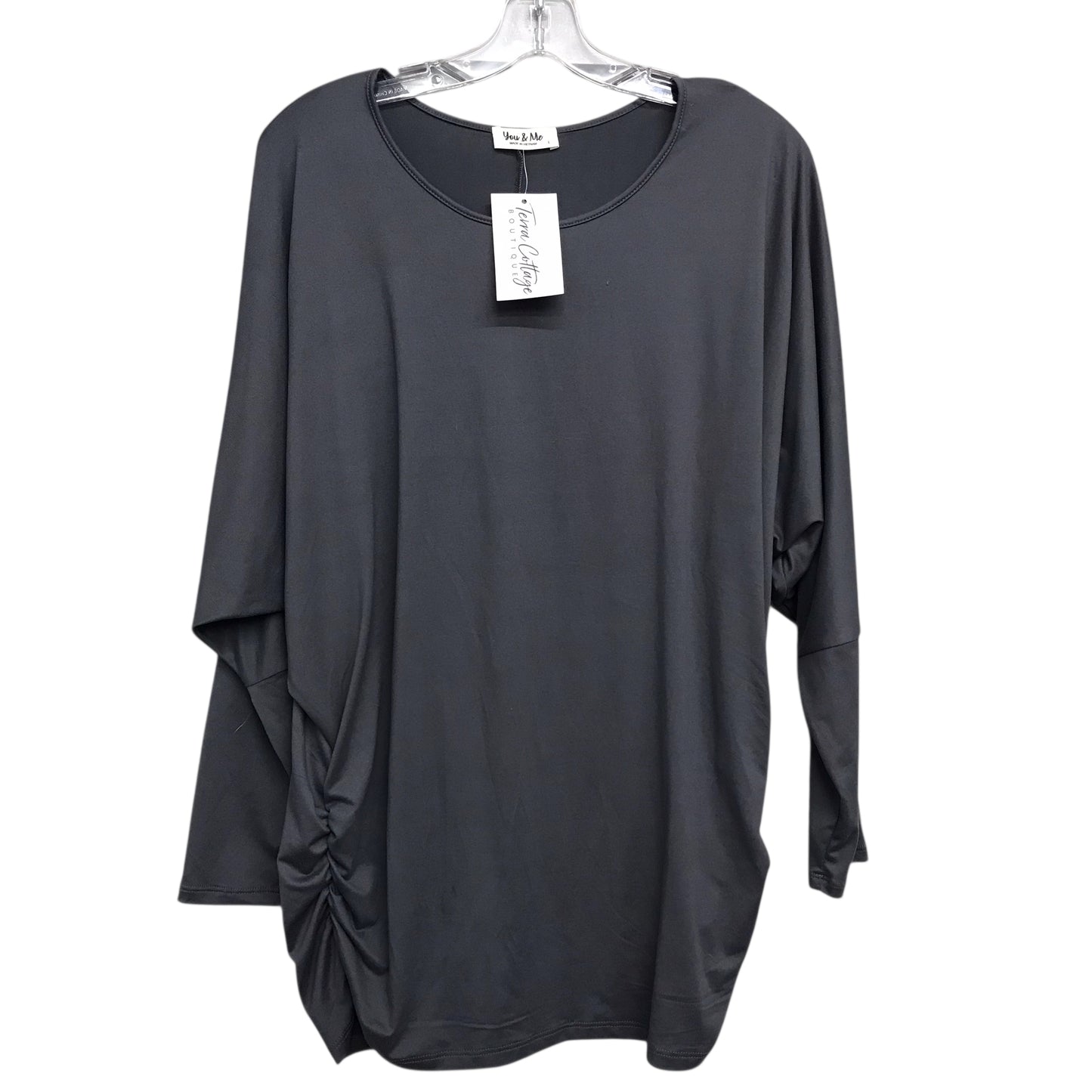 TOP LS by You & Me in GREY, Size:L