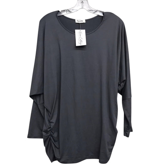 TOP LS by You & Me in GREY, Size:L