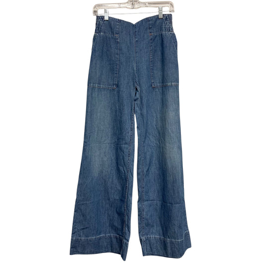 Jeans Wide Leg By We The Free In Blue Denim, Size:Xs