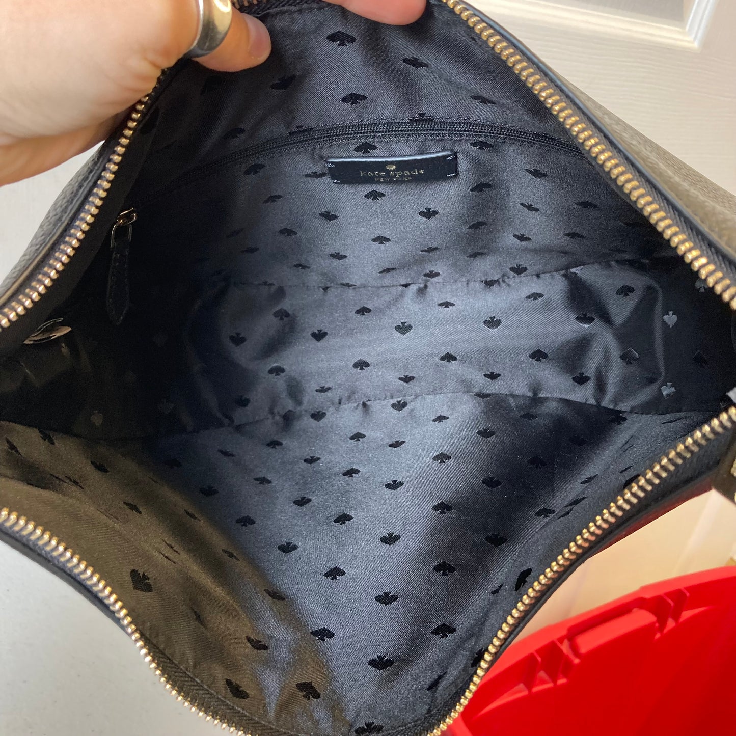 Handbag Designer By Kate Spade In Black, Size:Large