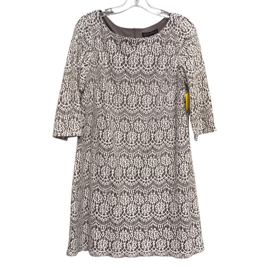 Dress Party Short By Jessica Howard In Cream & Tan, Size:L