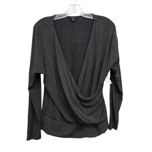 GREY TOP LS by ANN TAYLOR Size:L