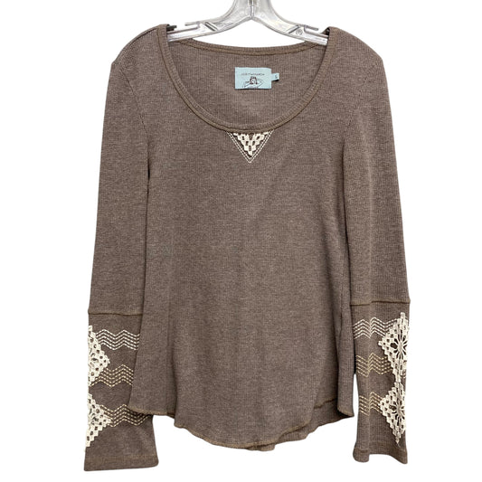 Top Ls By Judith March In Tan, Size:L