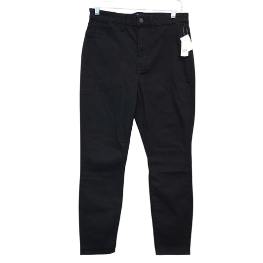 Jeans Jeggings By Gap In Black Denim, Size:8
