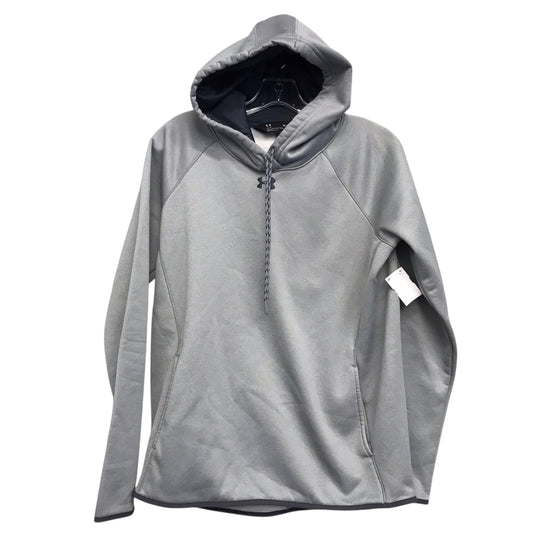 Athletic Sweatshirt Hoodie By Under Armour In Grey, Size:M
