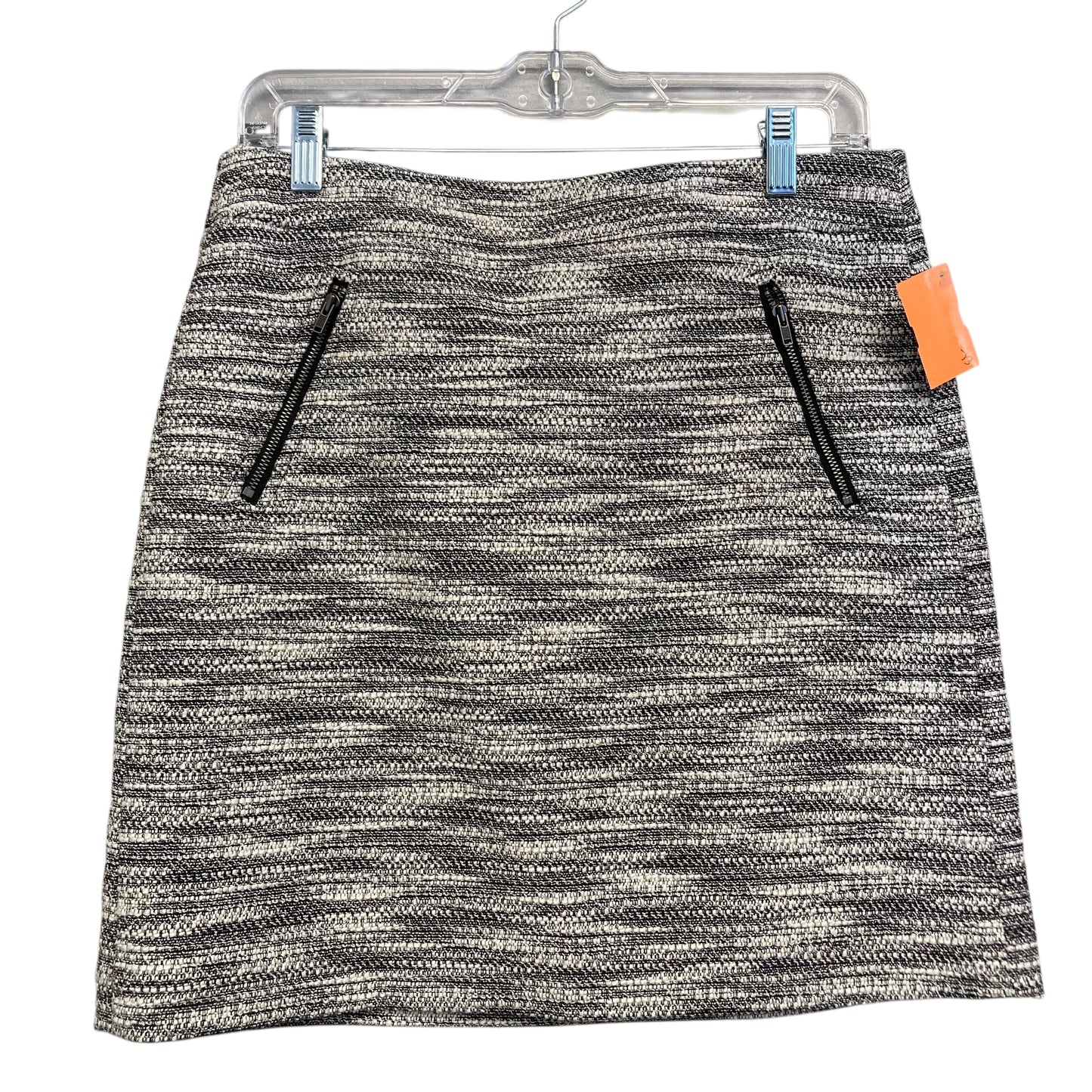 Skirt Mini & Short By Loft In Black & Cream, Size:4