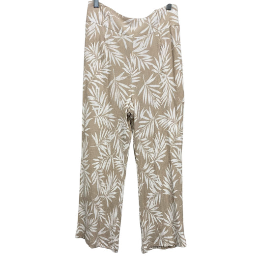 Pants Linen By Bcx In Tan & White, Size:8