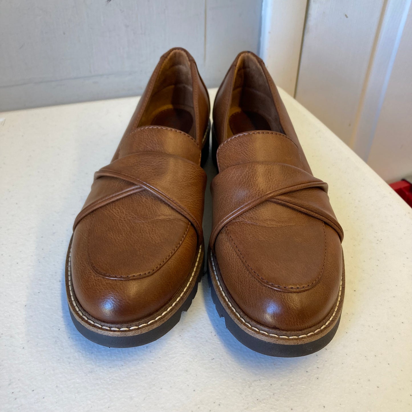 Shoes Flats By Sofft In Brown, Size:8