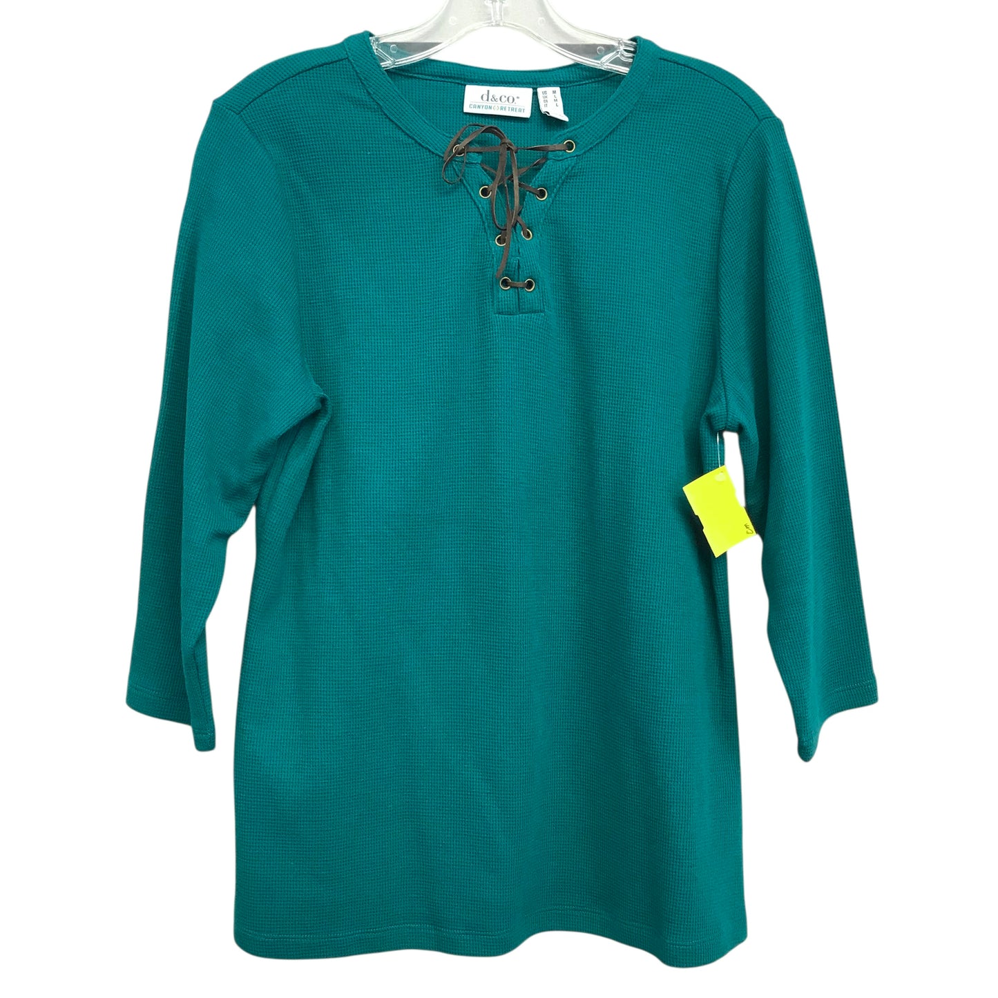 Top Ls By D&Co. In Teal, Size:M