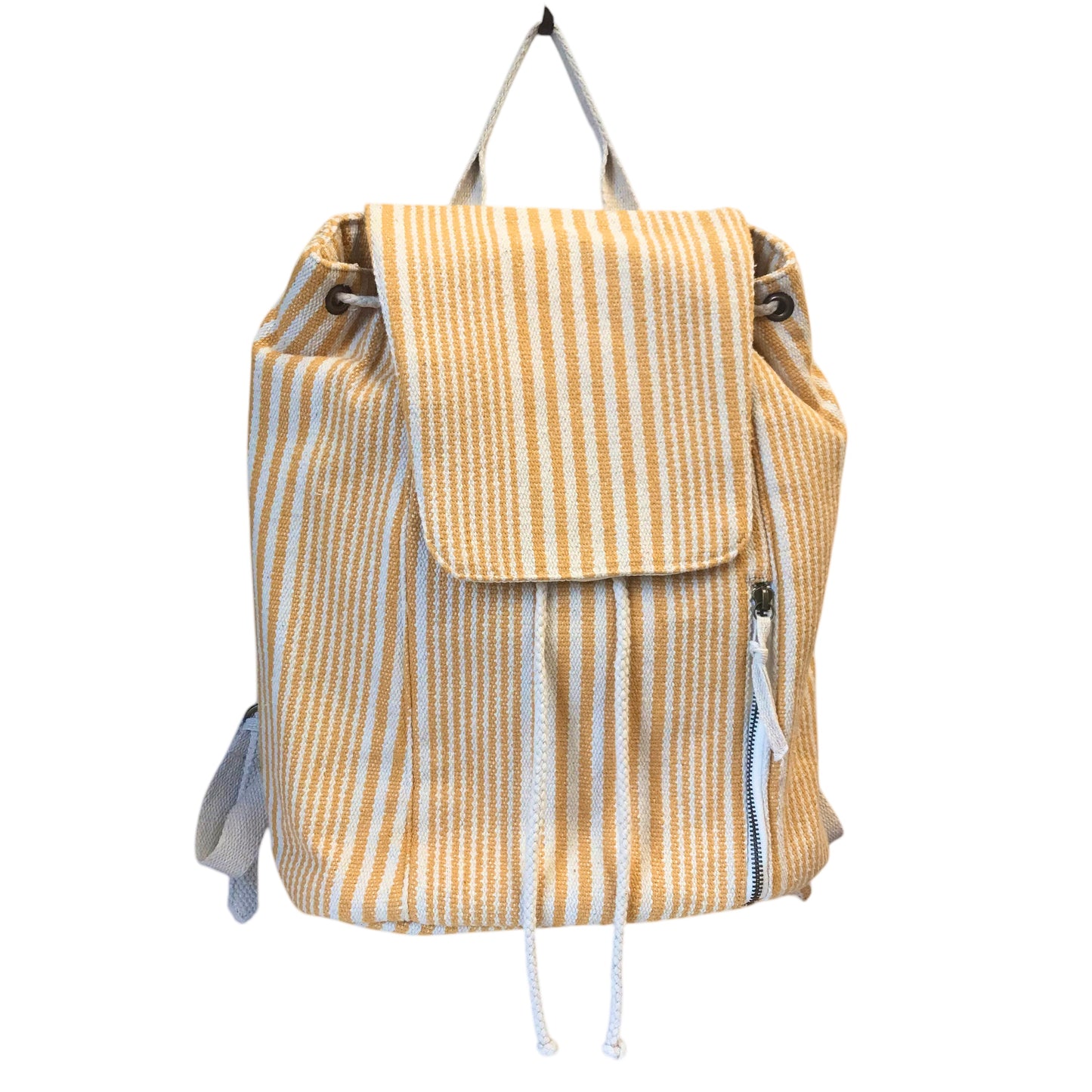 Backpack By Universal Thread In White & Yellow, Size:Large