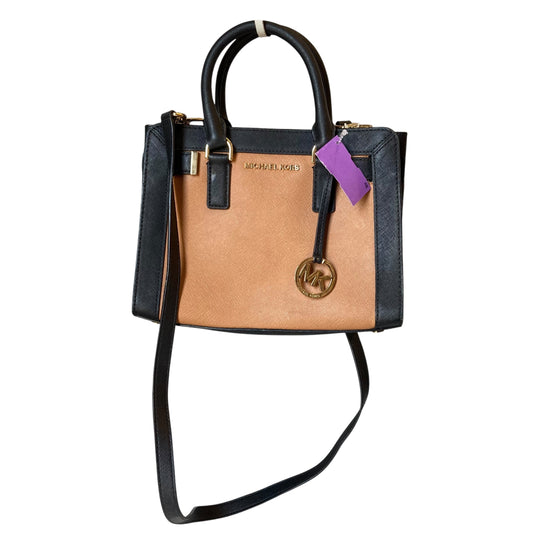 Handbag Designer By Michael Kors In Black & Brown, Size:Small