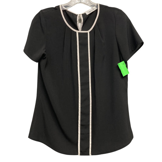 Top Ss Basic By Calvin Klein In Black, Size:S