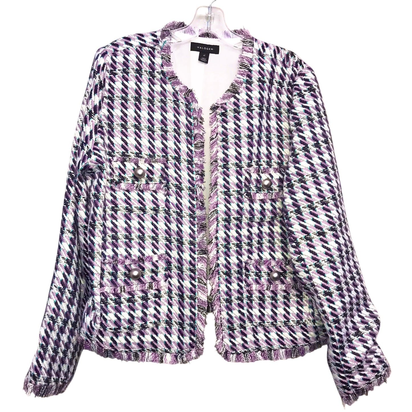 Blazer By Halogen In Purple, Size:Xl