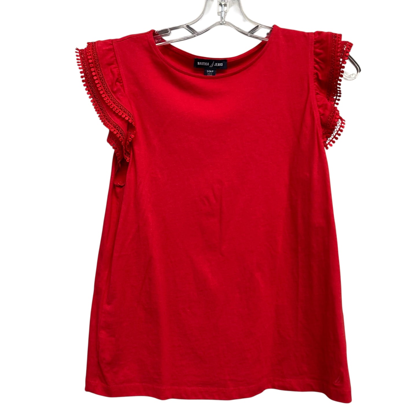 Top Sleeveless By Nautica In Red, Size:S