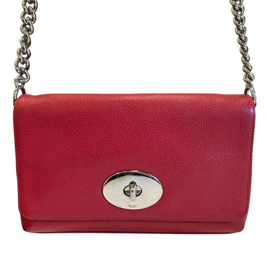 Crossbody Designer By Coach In Red, Size:Medium