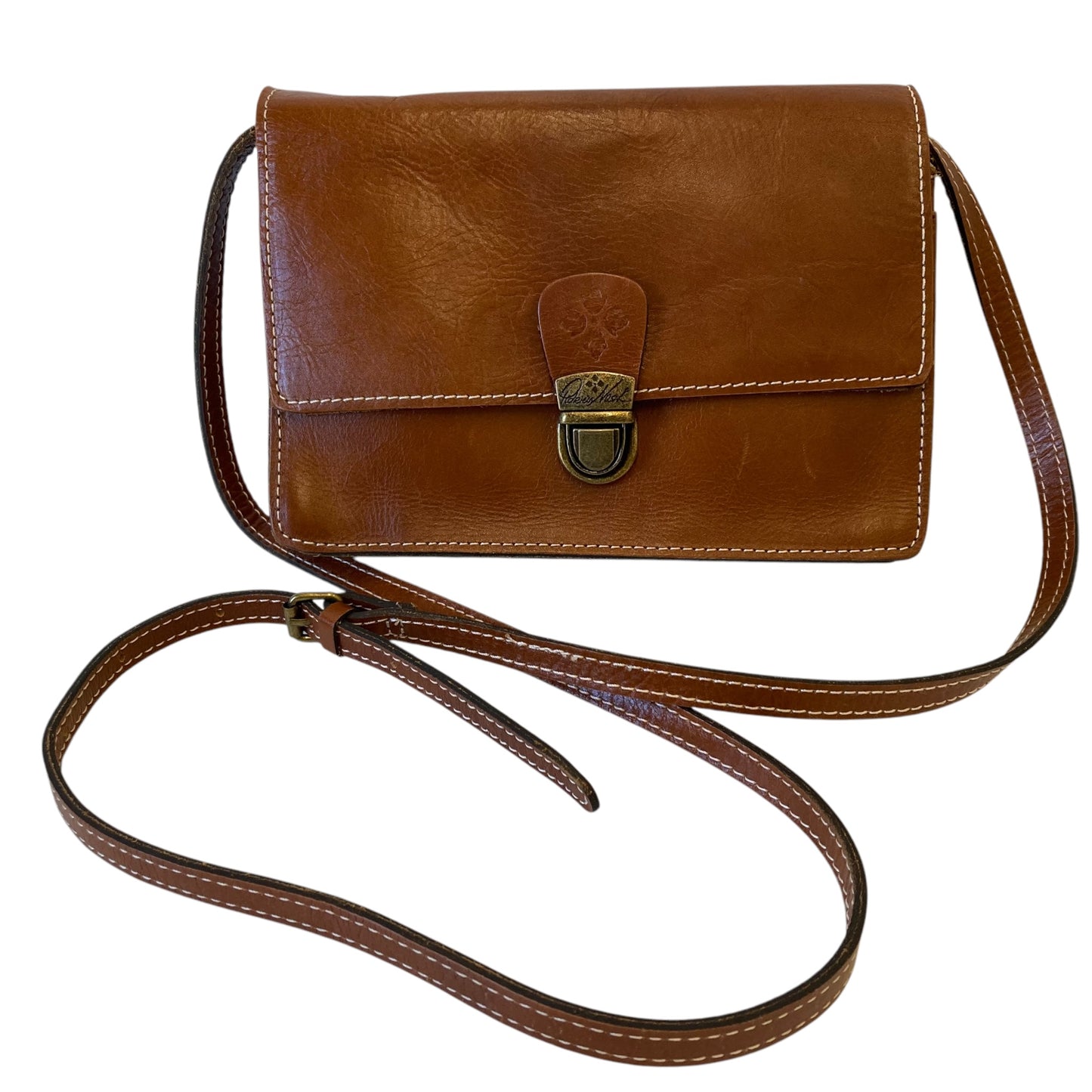Crossbody Designer By Patricia Nash In Brown, Size:Medium