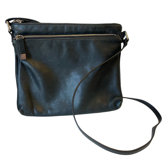 Handbag Leather By Margot In Black, Size:Medium