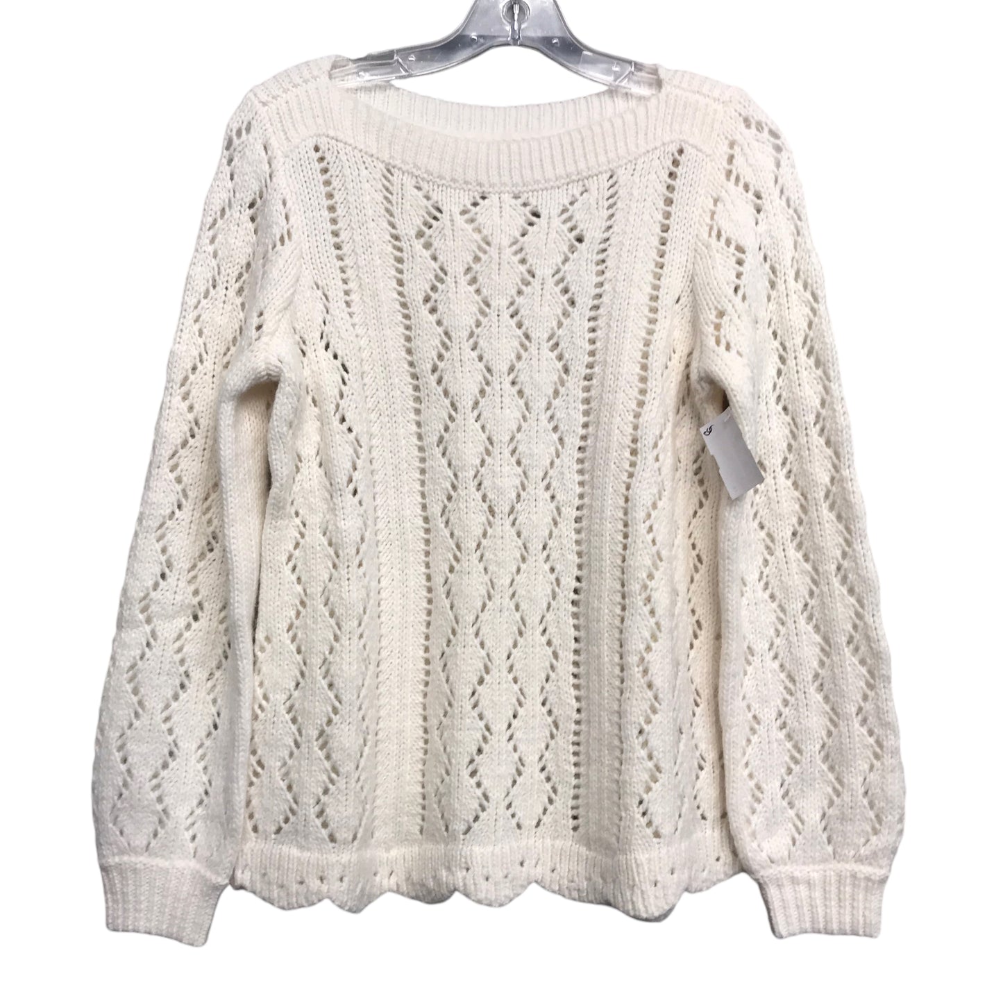 Sweater By Loft In White, Size:Xs