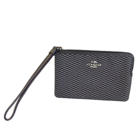 Wristlet Designer By Coach In Black & Grey, Size:Small