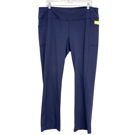 Athletic Leggings By Skechers In Navy, Size:2X