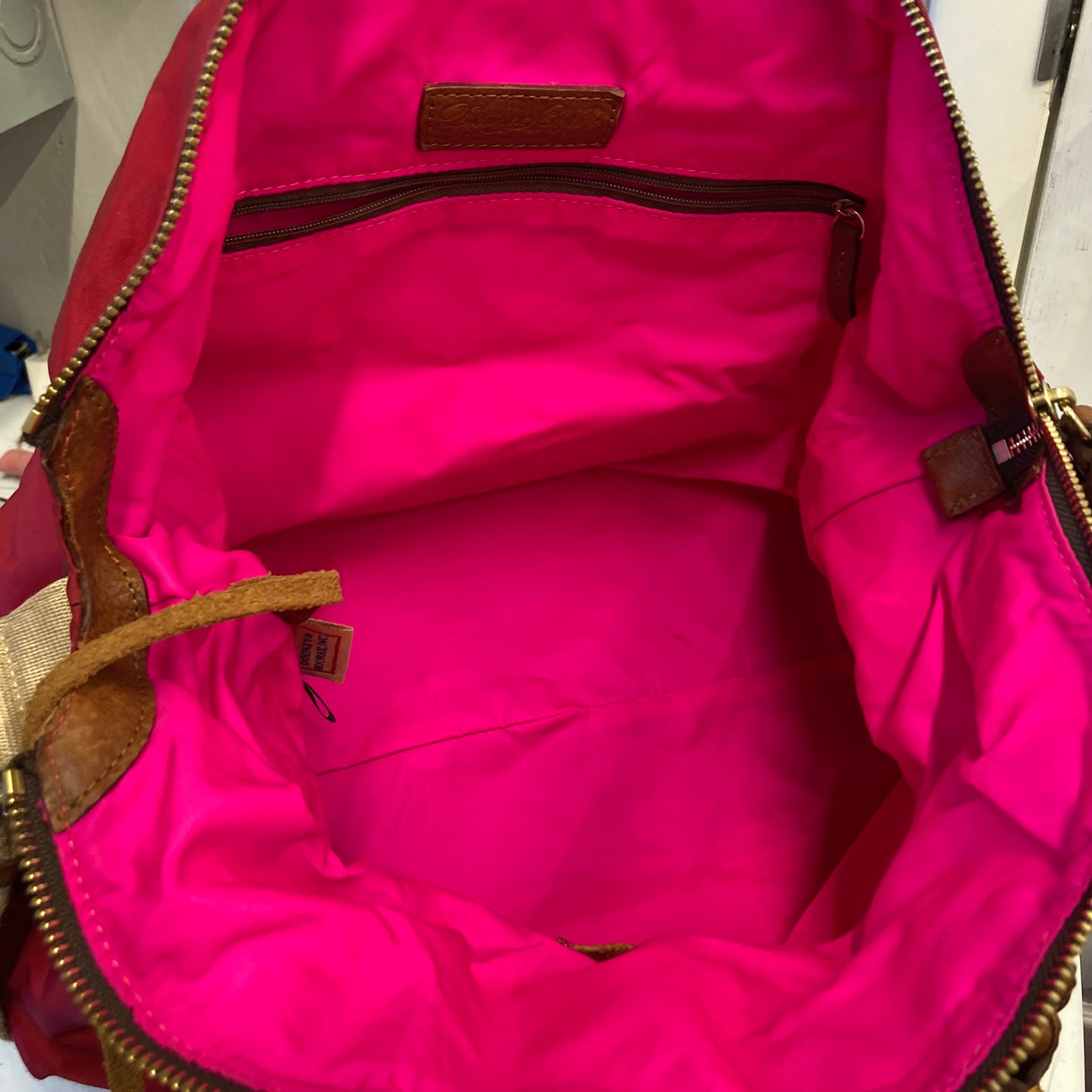 Handbag Designer By Dooney And Bourke In Red, Size:Large