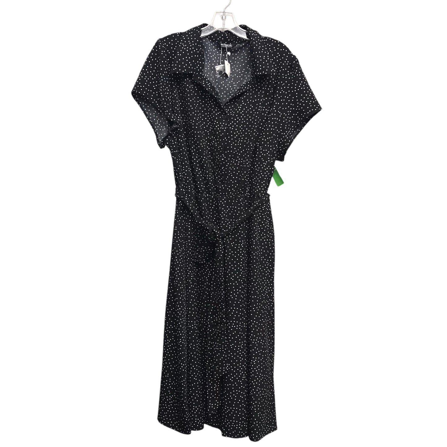 Dress Casual Midi By Bloomchic In Black & White, Size:2X