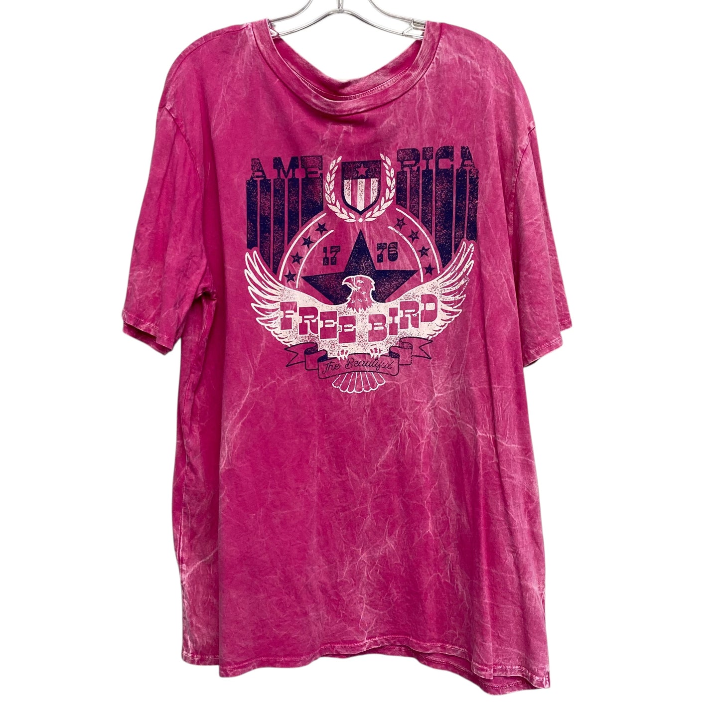 Top Ss Basic By Hrt & Luv In Pink, Size:L